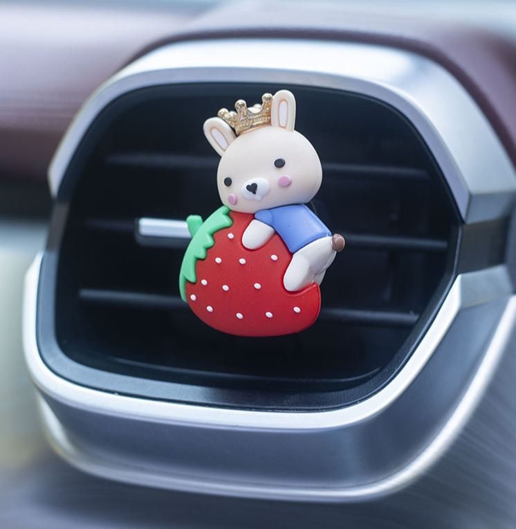 Cute Animal Kingdom on Food Air Vent Clip | Air Freshener Clip | Cute Car Accessories | New Car Gift