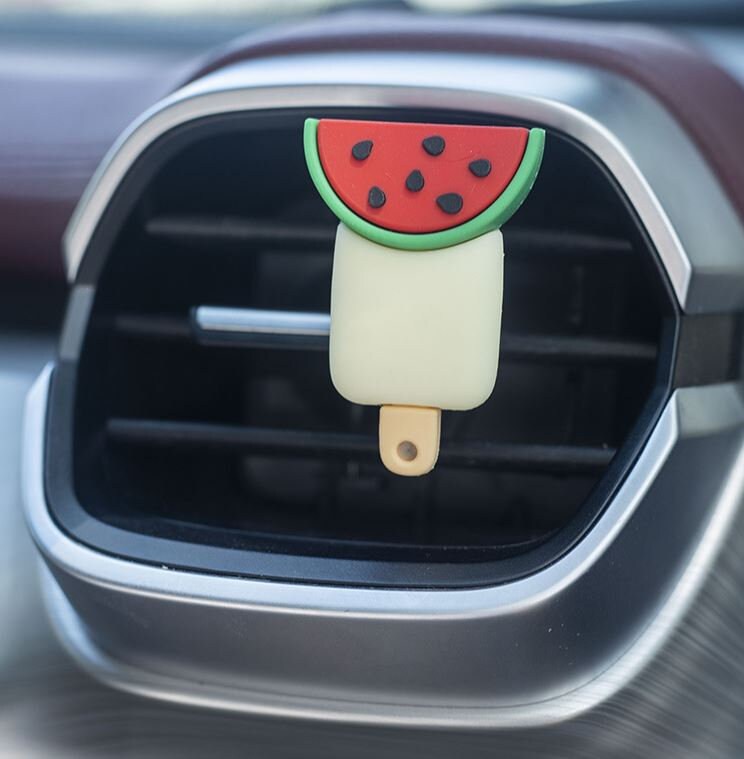 Cute Summer Fruity Animal Ice Cream Air Vent Clip | Air Freshener Clip | Cute Car Accessories | New Car Gift