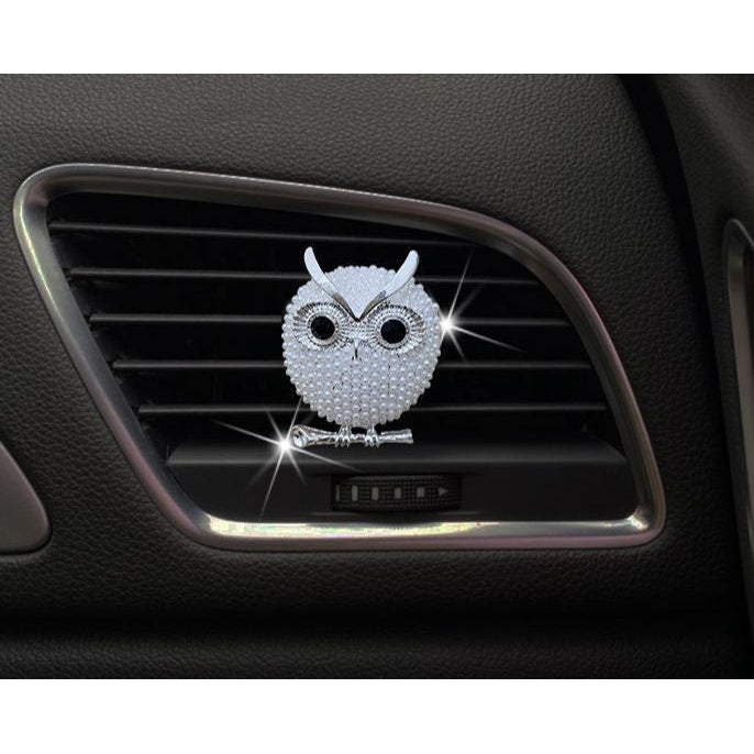 Cute Crystal Rhinestone Owl Bird Air Vent Clip | Air Freshener Clip | Bling Car Accessories | Cute Car Accessory | New Car Gift