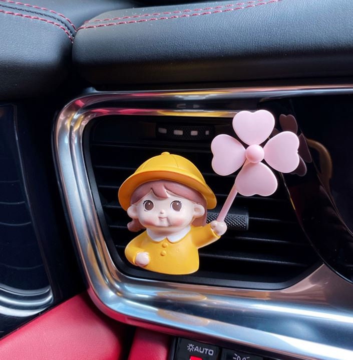 Cute Lovely Couple Relationship Air Vent Clip | Boyfriend Girlfriend Lover Air Freshener Clip | Cute Car Accessories | New Car Gift