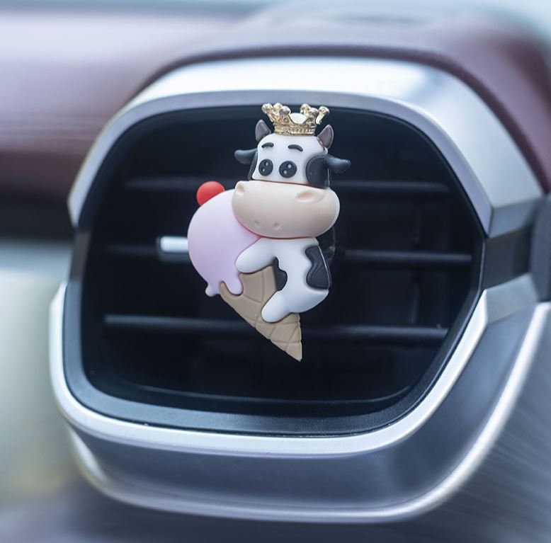 Cute Animal Kingdom on Food Air Vent Clip | Air Freshener Clip | Cute Car Accessories | New Car Gift
