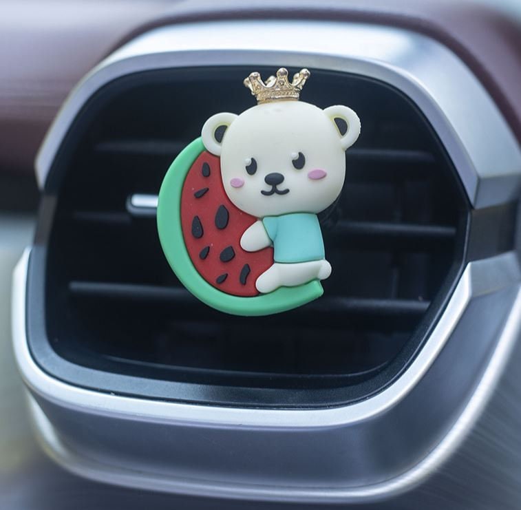 Cute Animal Kingdom on Food Air Vent Clip | Air Freshener Clip | Cute Car Accessories | New Car Gift