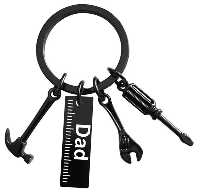 Gift for Dad | Hammer Screwdriver Wrench Tool Keychain Keyring | Handyman Car Accessory | Unique Car Accessory | New Car Gift