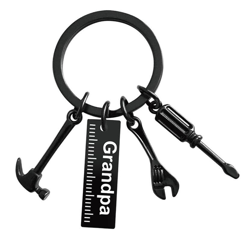 Gift for Dad | Hammer Screwdriver Wrench Tool Keychain Keyring | Handyman Car Accessory | Unique Car Accessory | New Car Gift