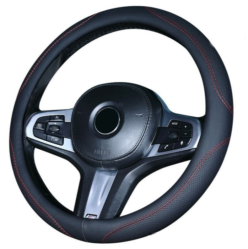 Simple Car Leather Steering Wheel Cover | Steering Wheel Accessories | Unique Car Accessories | Steering Wheel Covers | New Car Gift