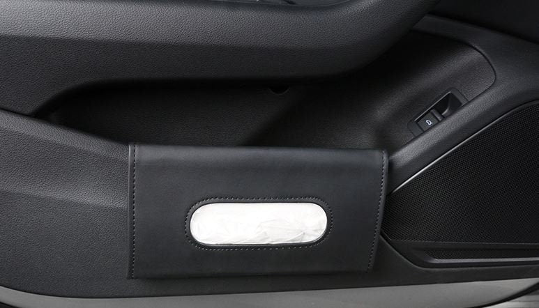 Minimal Leather Car Sunshade Visor Tissue Holder | Car Storage Pouch | Car Visor Organizer | Sun Visor Storage | New Car Gift