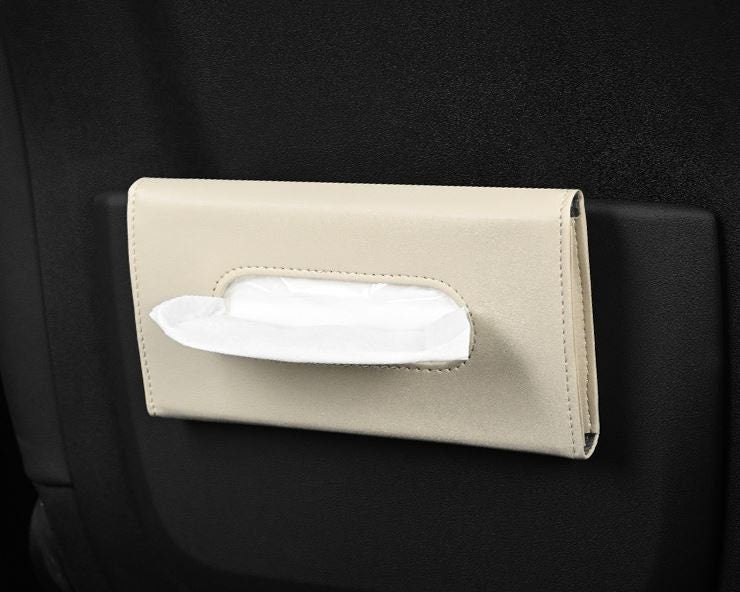 Minimal Leather Car Sunshade Visor Tissue Holder | Car Storage Pouch | Car Visor Organizer | Sun Visor Storage | New Car Gift