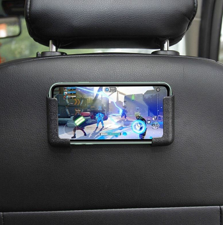 Set of 2 Simple Car Mobile Cell Phone Holder | Phone Stand for Car Home Kitchen Bathroom | Hands Free Phone Mount | New Car Gift