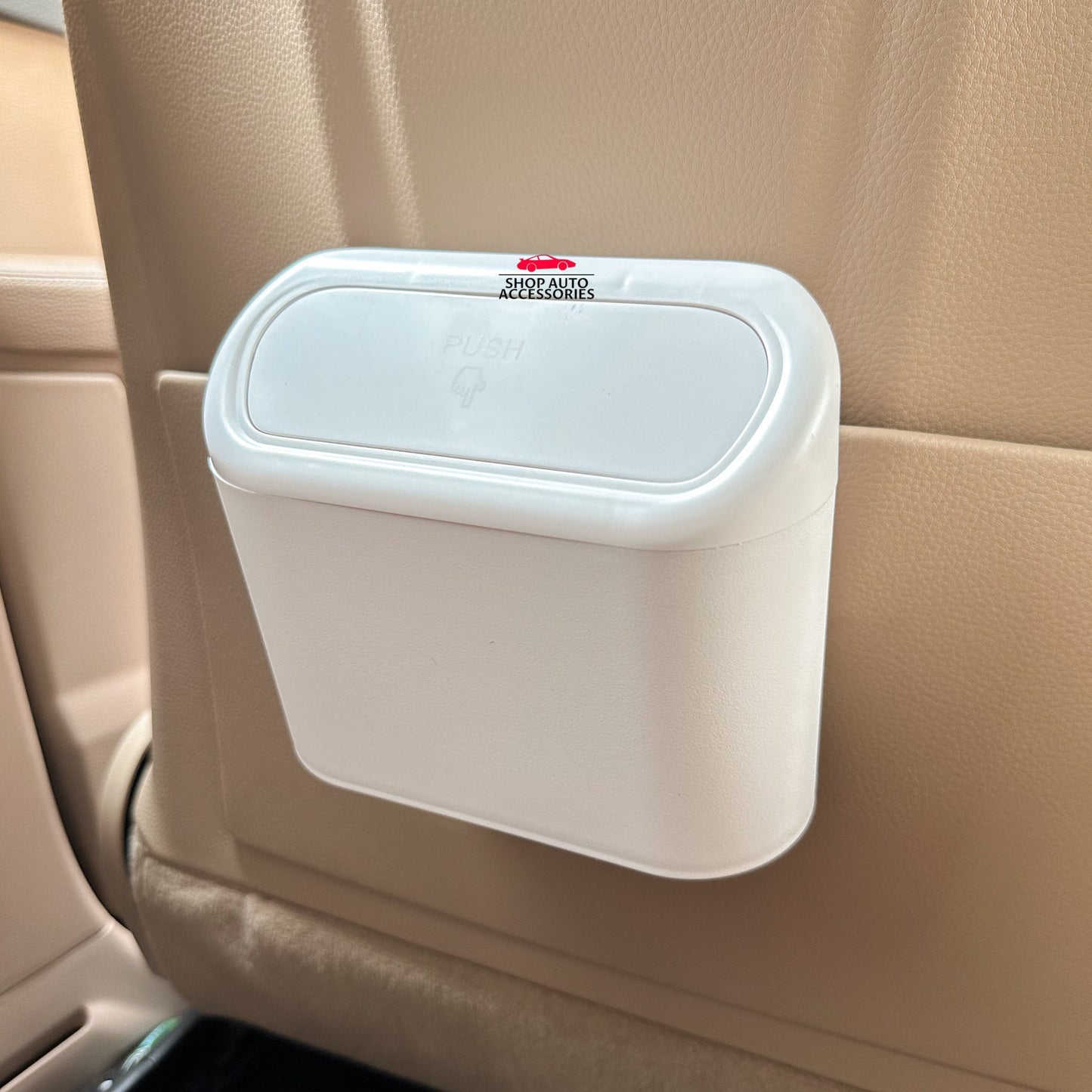 Cute Simple Mini Car Garbage Trash Can | Press Type Garbage Bin | Hanging Trash Can | Car Garbage Disposal | New Car Gift