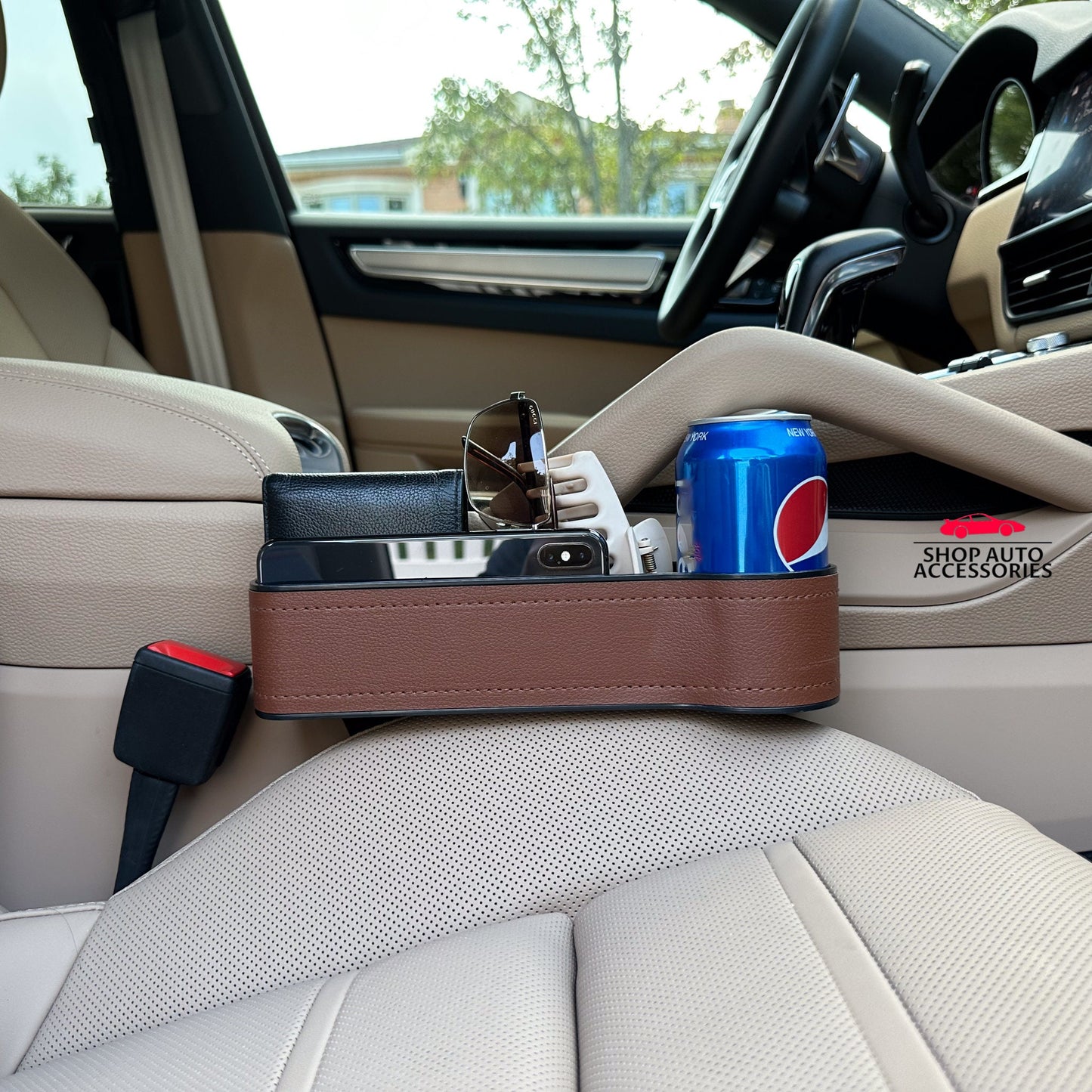2 Piece Car Gap Storage Box | Simple Car Storage Box | Car Gap Organizer | Seat Gap Storage | Car Phone Holder | New Car Gift