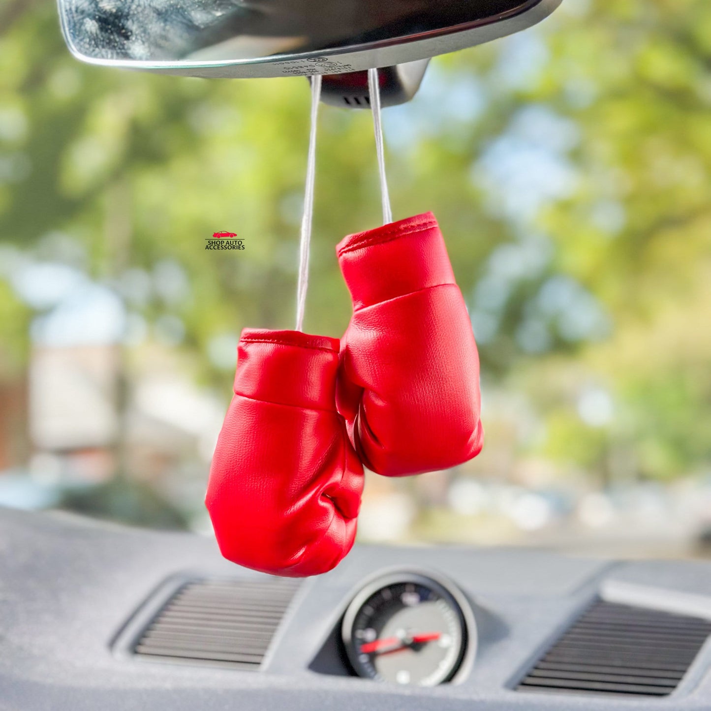 Set of 2 Mini Hanging Boxing Glove Rear View Mirror | Cool Car Accessories | Car Ornament | Boxing Car Decor | New Car Gift