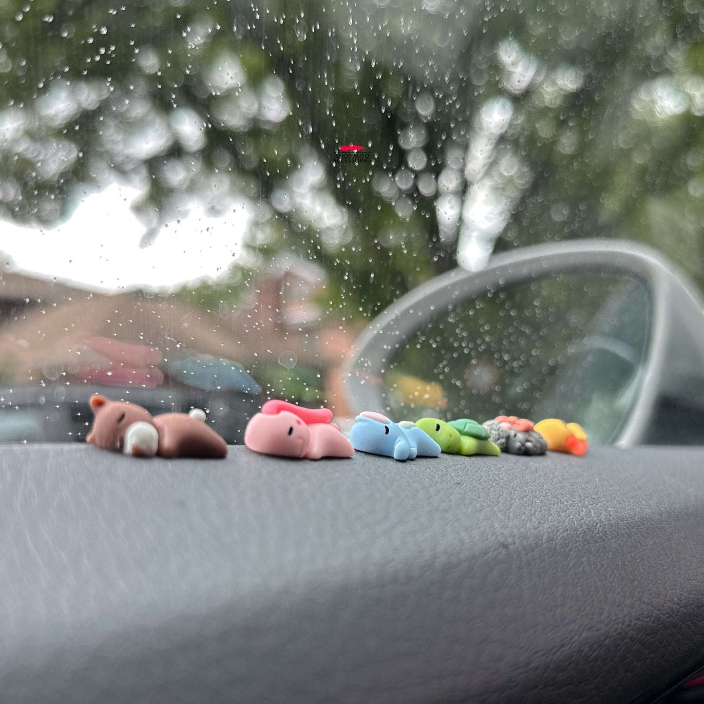 Set of 6 Cute Mini Animals Car Dashboard Accessory | Little Duck Car Ornament | Unique Car Accessory Gift | Car Charm | New Car Gift