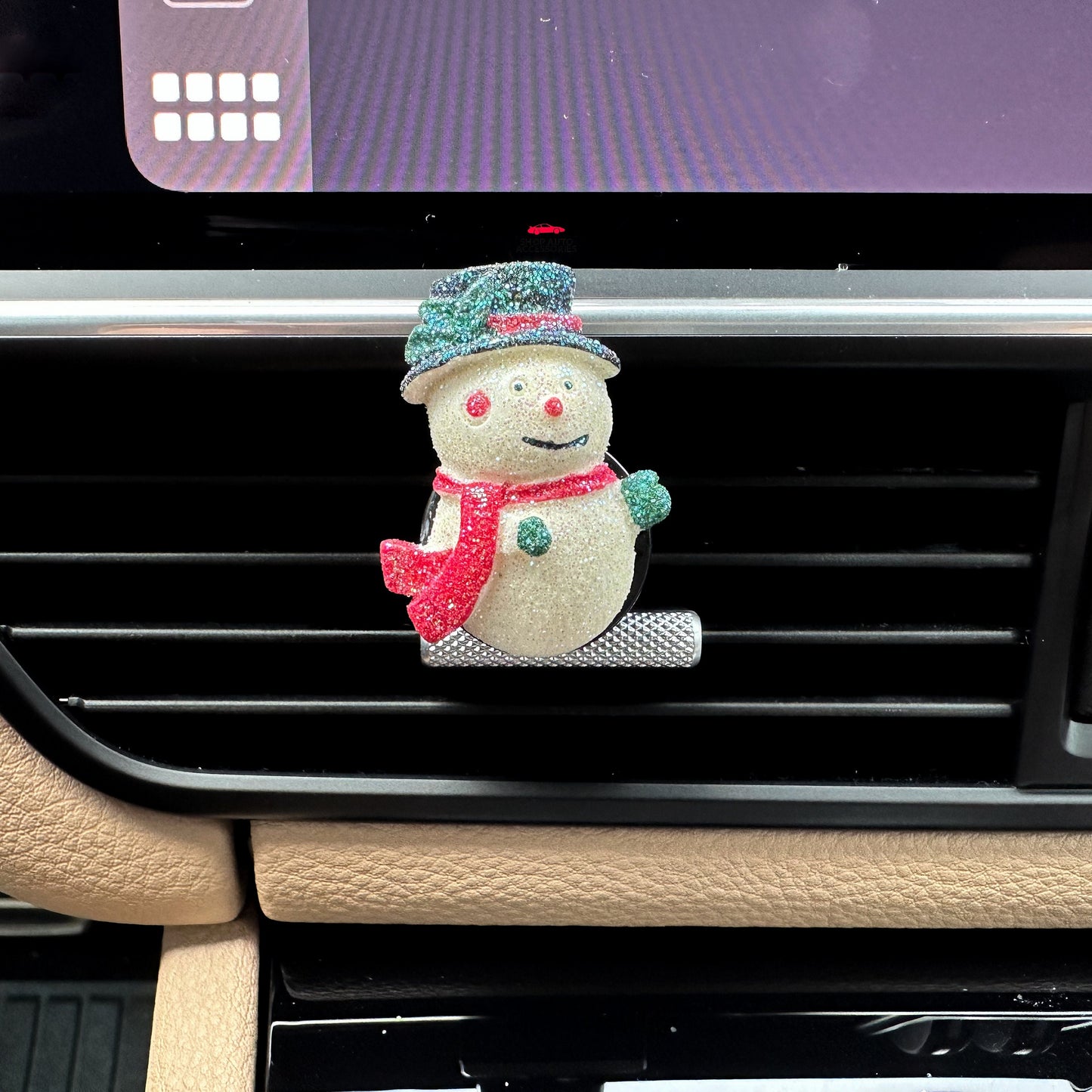 Cute Festive Santa Claus Christmas Air Vent Clip | Xmas Christmas Holiday Car Accessory | Car Charm | Holiday Gift | Christmas Decoration