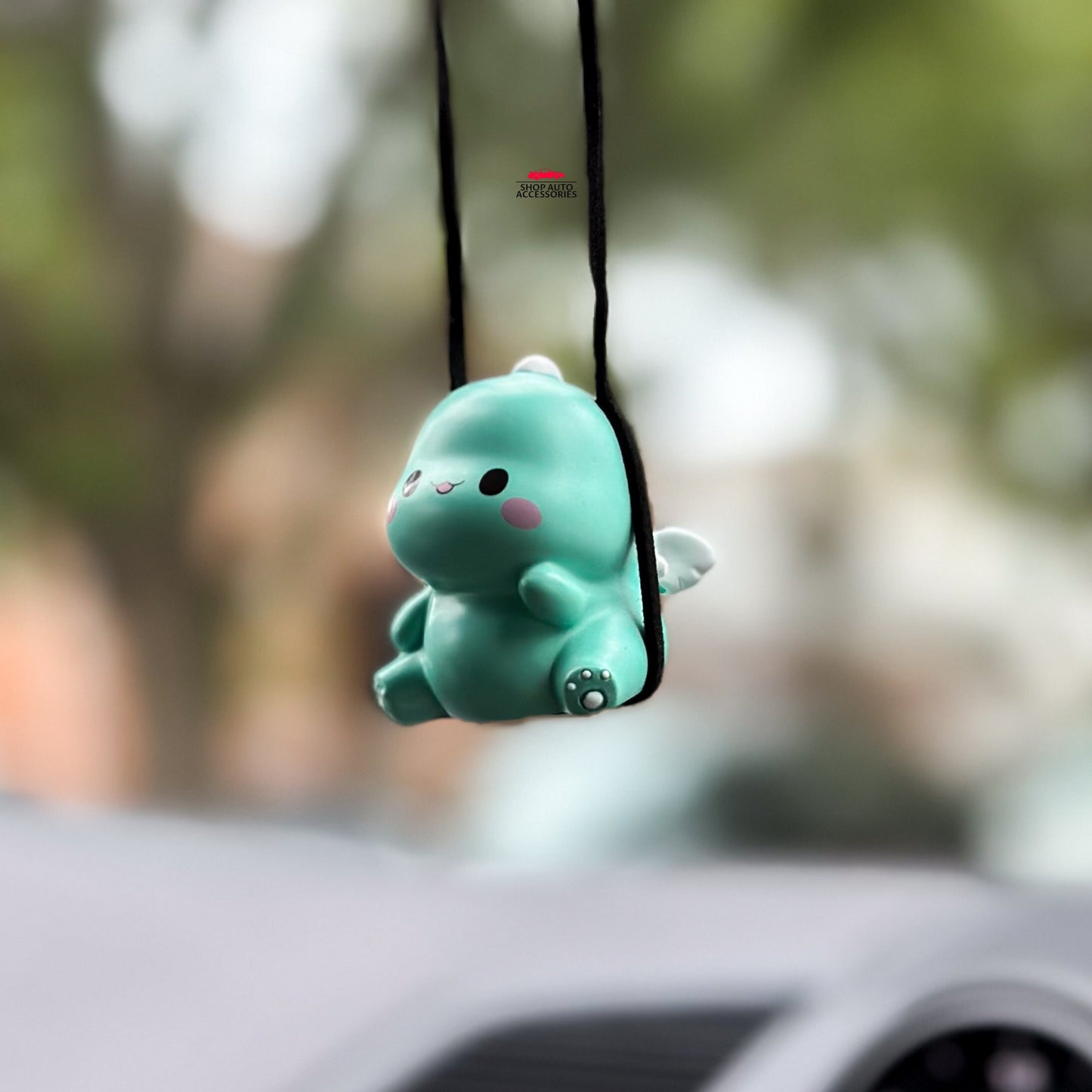 Cute Swinging Dragon Car Mirror Hanging Accessory | Little Dragon Car Swing Ornament | Unique Car Accessory Gift | New Car Gift