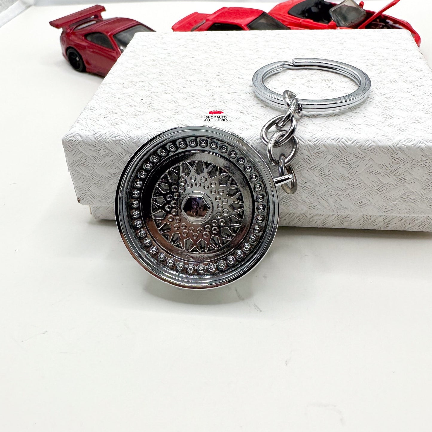 3D JDM BBS Style Wheel Tire Rim Keychain | Car Guy Gift | Boyfriend Gift | Keychain Accessory For Him | Car Decor | New Car Gift