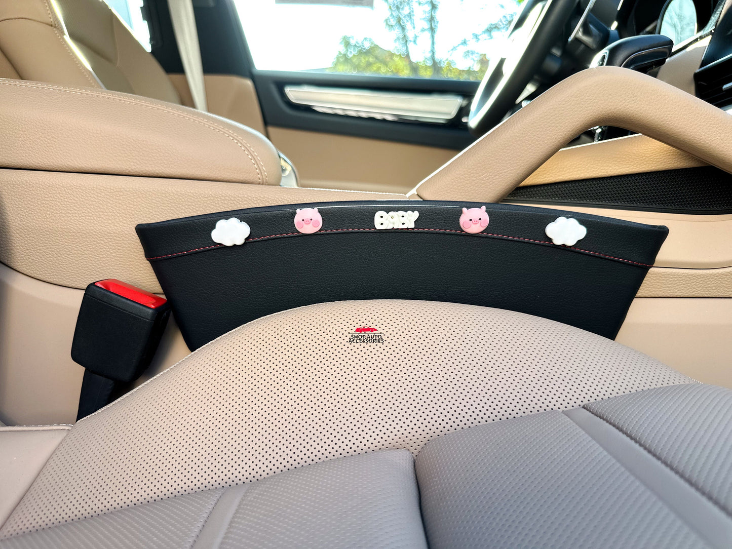Cute Flower Car Seat Gap Filler Organized Storage Box | Car Interior Decor | Car Organizers | Car Phone Holder | New Car Gift
