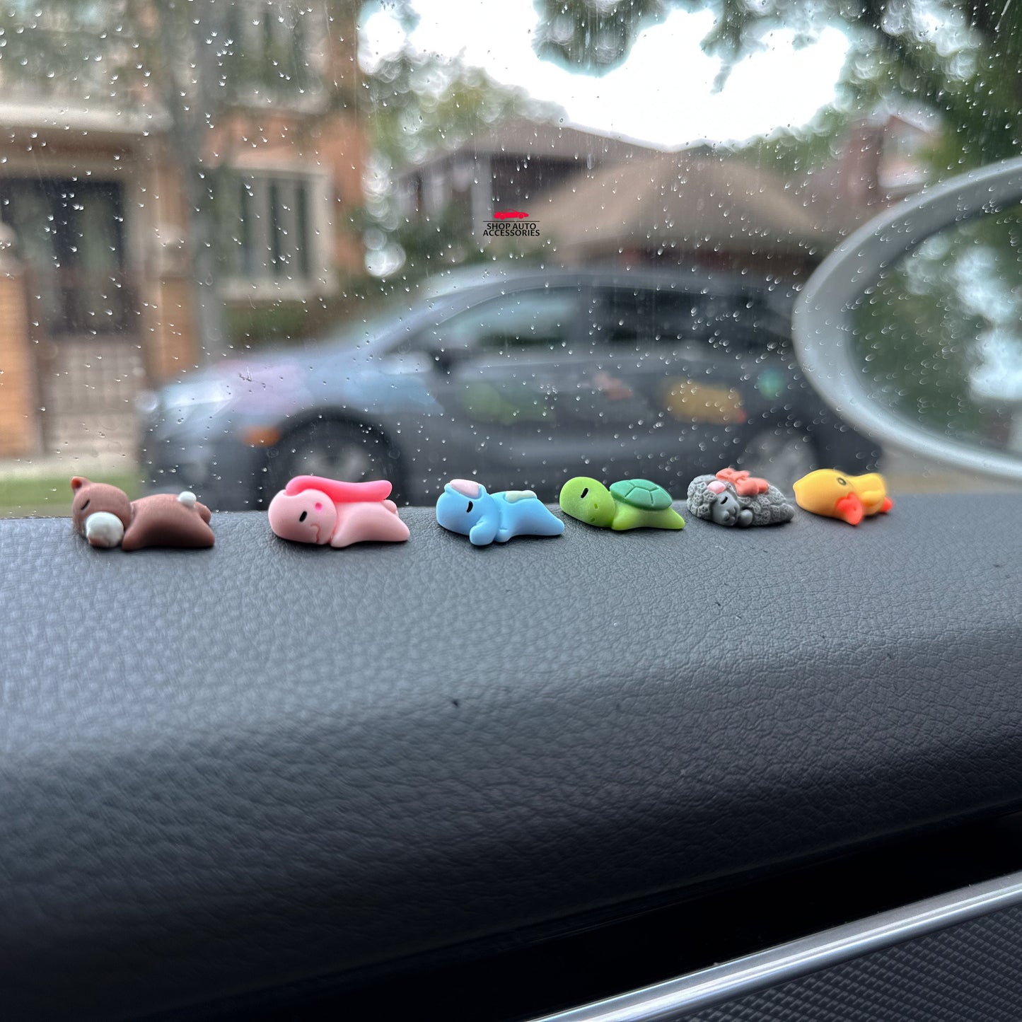 Set of 6 Cute Mini Animals Car Dashboard Accessory | Little Duck Car Ornament | Unique Car Accessory Gift | Car Charm | New Car Gift