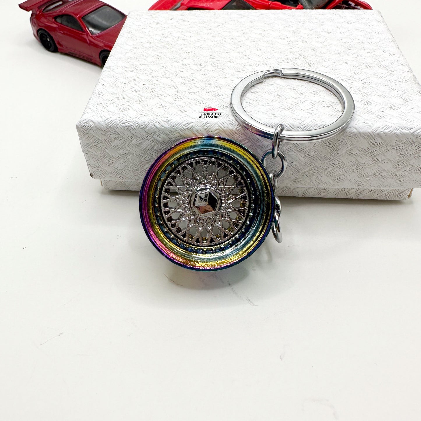 3D JDM BBS Style Wheel Tire Rim Keychain | Car Guy Gift | Boyfriend Gift | Keychain Accessory For Him | Car Decor | New Car Gift