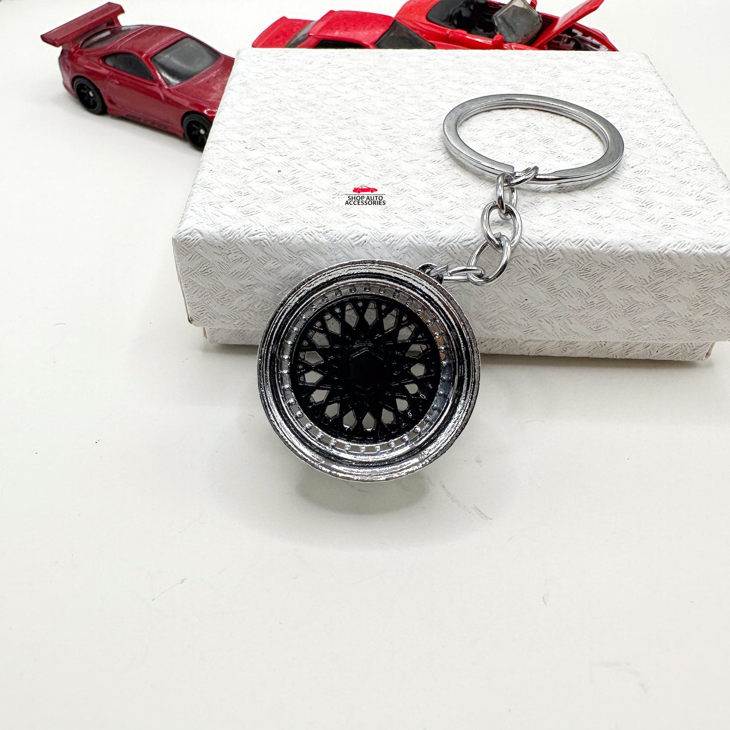 3D JDM BBS Style Wheel Tire Rim Keychain | Car Guy Gift | Boyfriend Gift | Keychain Accessory For Him | Car Decor | New Car Gift