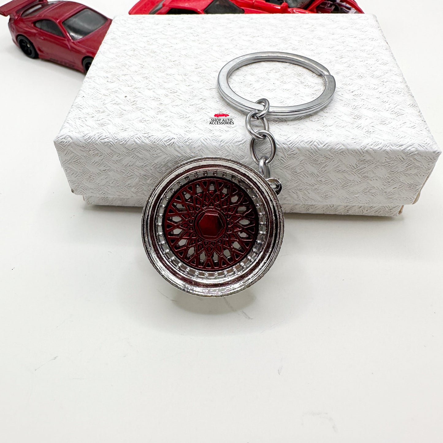 3D JDM BBS Style Wheel Tire Rim Keychain | Car Guy Gift | Boyfriend Gift | Keychain Accessory For Him | Car Decor | New Car Gift