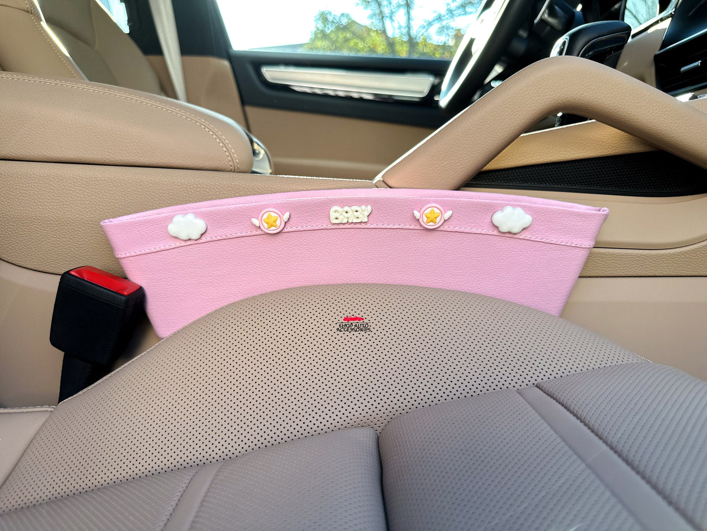 Cute Flower Car Seat Gap Filler Organized Storage Box | Car Interior Decor | Car Organizers | Car Phone Holder | New Car Gift