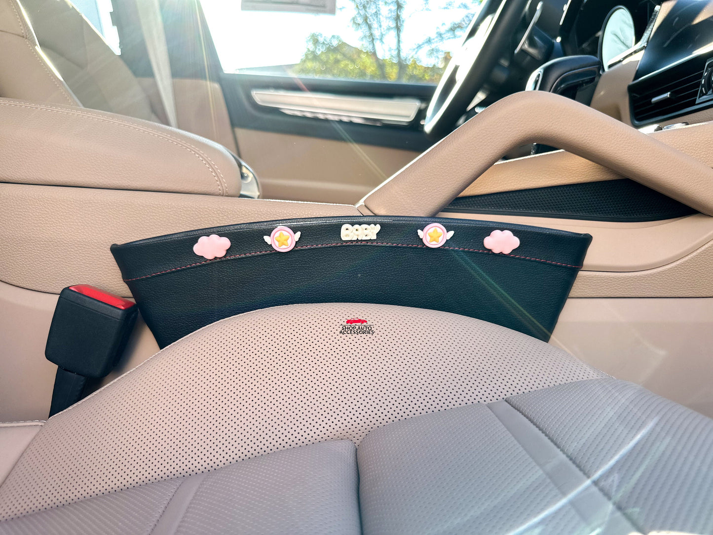 Cute Flower Car Seat Gap Filler Organized Storage Box | Car Interior Decor | Car Organizers | Car Phone Holder | New Car Gift