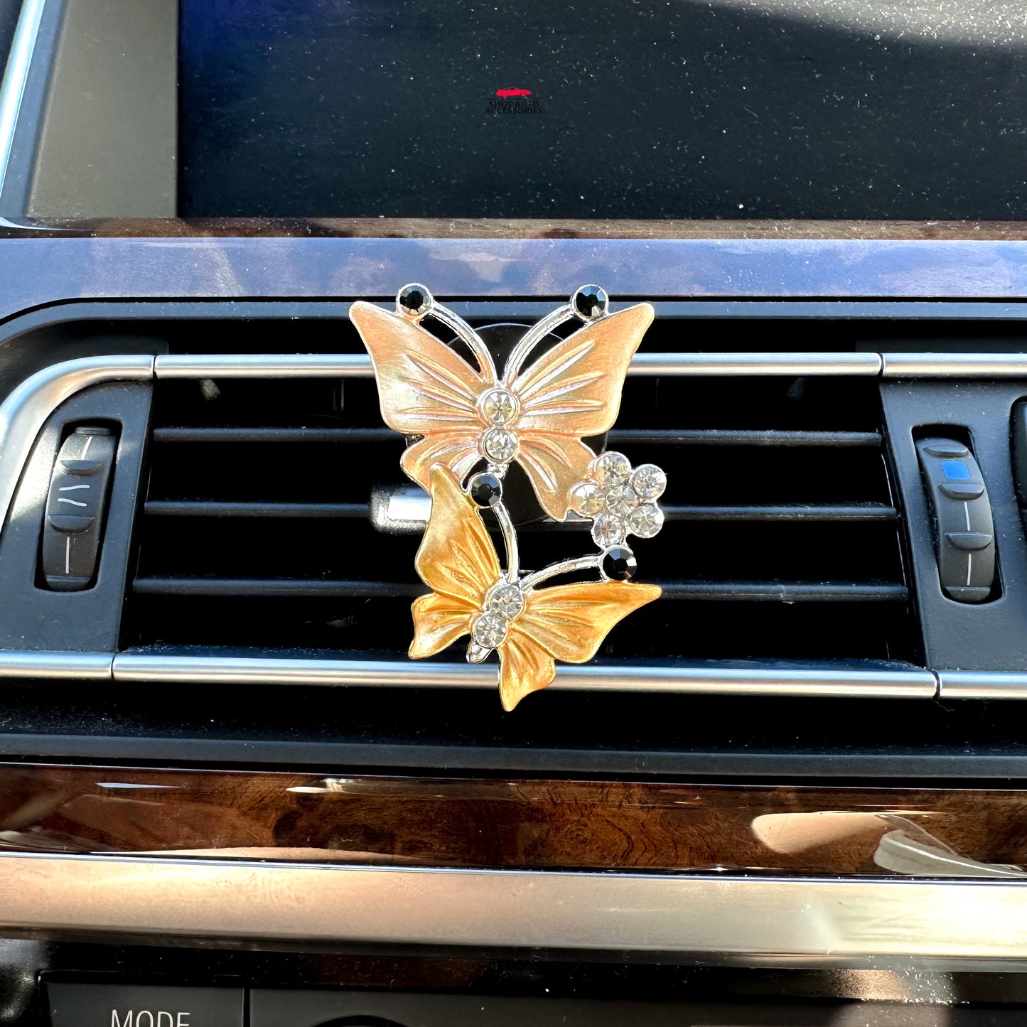 Cute Crystal Rhinestone Butterflies Air Vent Clip | Air Freshener Clip | Bling Car Accessories | Cute Car Accessory | New Car Gift