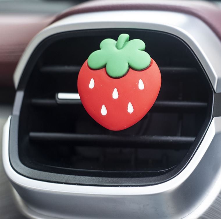 Cute Fruit Vegetable Pineapple Strawberry Carrot Air Vent Clip | Air Freshener Clip | Cute Car Accessories | New Car Gift