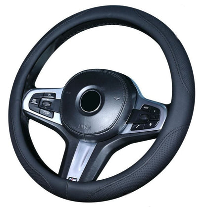 Simple Car Leather Steering Wheel Cover | Steering Wheel Accessories | Unique Car Accessories | Steering Wheel Covers | New Car Gift