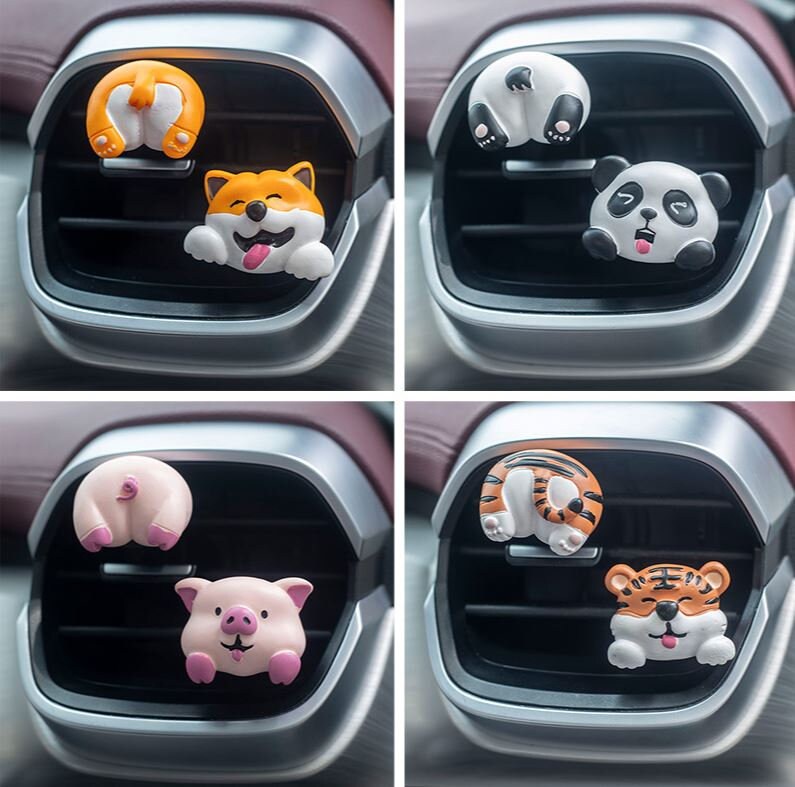 Cute Cartoon Animal Pet Air Vent Clip | Air Freshener Clip | Animal Accessories | Cute Air Fresheners