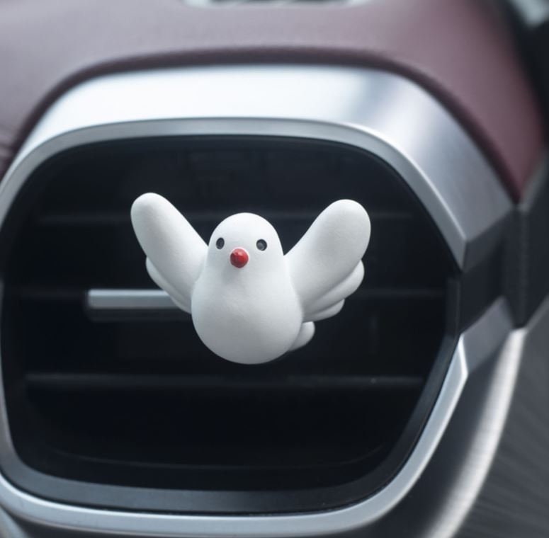 Cute Dove Bird Air Vent Clip (2 Pack) | Air Freshener Clip | Unique Car Accessory Gift | Car Charm | Home Decor | New Car Gift