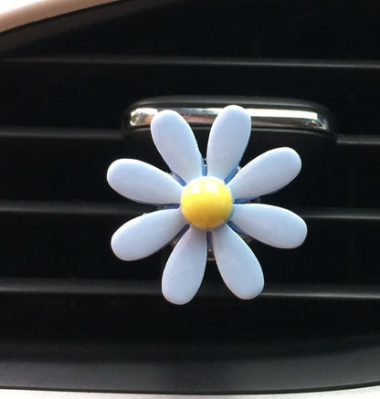 Set of 5 Cute Chrysanthemum Flower Air Vent Clip | Air Freshener Clip | Car Flower Accessories | Cute Air Fresheners | New Car Gift