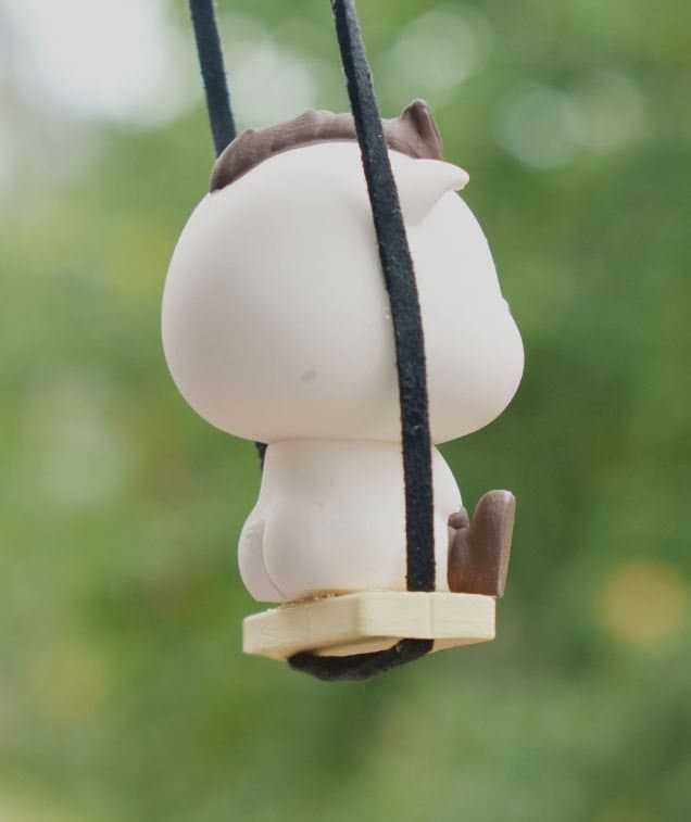 Cute Swinging Mini Pig Car Rear View Mirror Hanging Accessory | Little Pig Car Ornaments | Unique Car Accessory Gift | New Car Gift