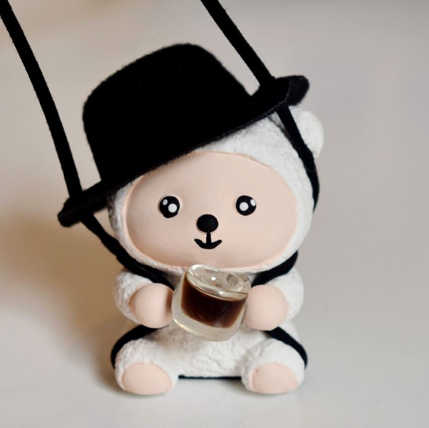 Cute Swinging Sheep Car Rear View Mirror Hanging Accessory | Little Lamb Car Swing Ornament | Unique Car Accessory Gift | New Car Gift