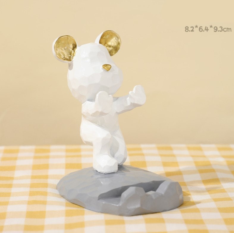 Adorable Bear Phone Holder Stand for iPhone and Android | Cute Bear Design | Phone Accessories and Gifts | New Car Gift