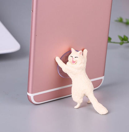 Cute Kitty Cat Desktop Phone Holder Stand | Cute Cellphone Holder | Desktop Organizers | Aesthetic PC Office Setup | New Car Gift