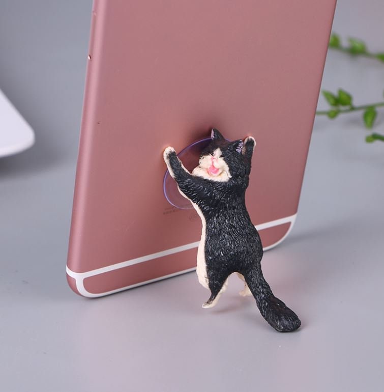 Cute Kitty Cat Desktop Phone Holder Stand | Cute Cellphone Holder | Desktop Organizers | Aesthetic PC Office Setup | New Car Gift