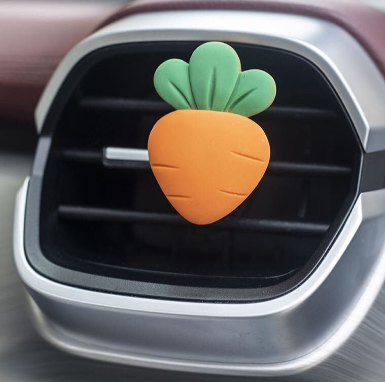 Cute Fruit Vegetable Pineapple Strawberry Carrot Air Vent Clip | Air Freshener Clip | Cute Car Accessories | New Car Gift