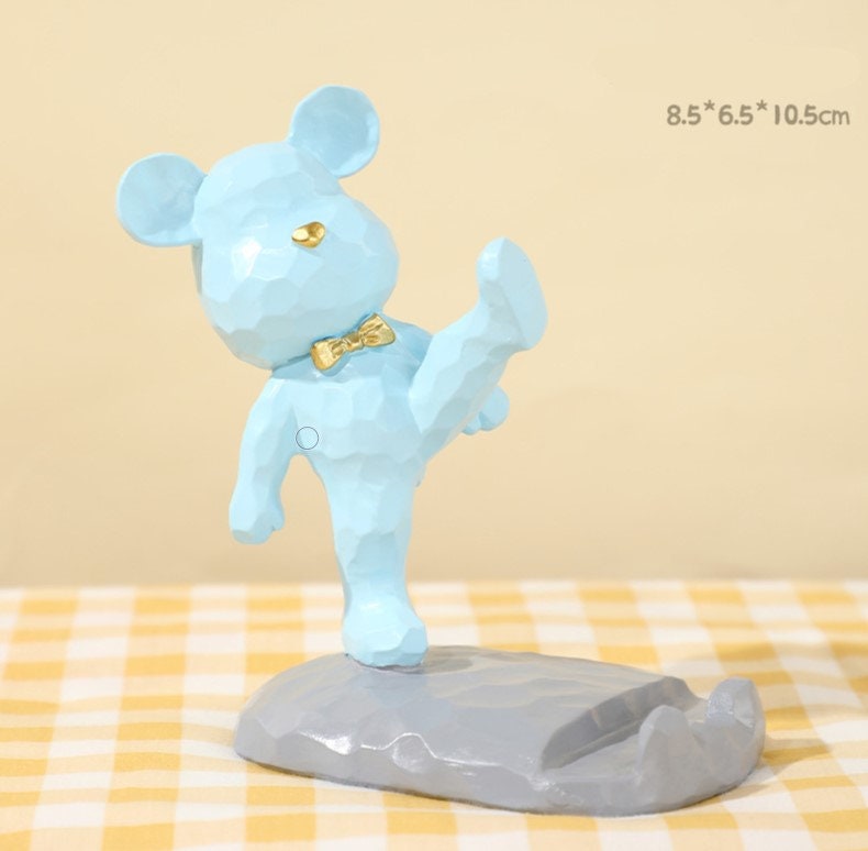 Adorable Bear Phone Holder Stand for iPhone and Android | Cute Bear Design | Phone Accessories and Gifts | New Car Gift