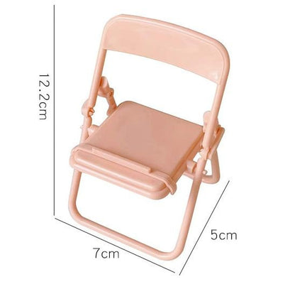 Cute Mini Foldable Chair Phone Holder Stand | Cellphone Holder | Desktop Organizers | Aesthetic PC Office Setup | New Car Gift