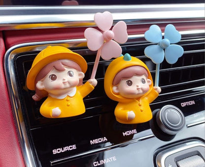 Cute Lovely Couple Relationship Air Vent Clip | Boyfriend Girlfriend Lover Air Freshener Clip | Cute Car Accessories | New Car Gift