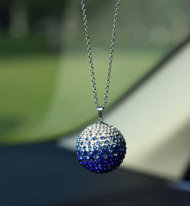 Cute Crystal Rhinestone Hanging Disco Ball | Rear View Mirror Charms | Gradient Bling Car Accessories | Cute Car Accessory | New Car Gift