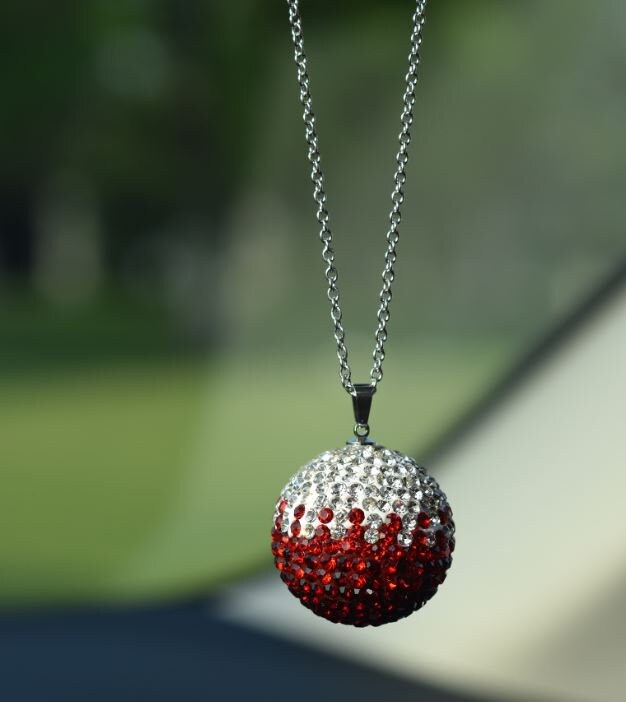 Cute Crystal Rhinestone Hanging Disco Ball | Rear View Mirror Charms | Gradient Bling Car Accessories | Cute Car Accessory | New Car Gift