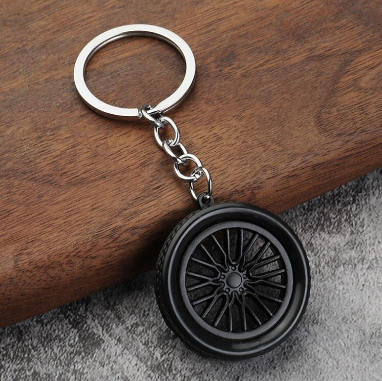 3D Multispoke Style Wheels Tire Rim Keychain | Car Guy Gift | Boyfriend Gift | Car Accessory | Keychain Accessory for Him | New Car Gift