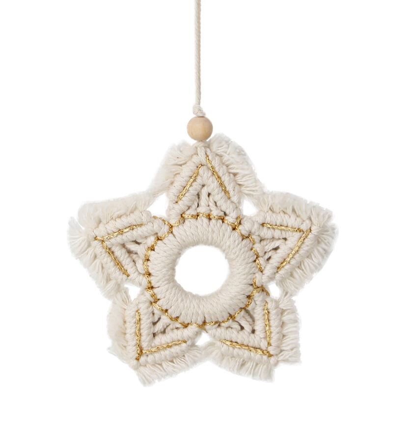 Cute Macrame Star Car Charm | Rear View Mirror Accessories | Boho Car Ornament | Cute Car Mirror Decor | New Car Gift