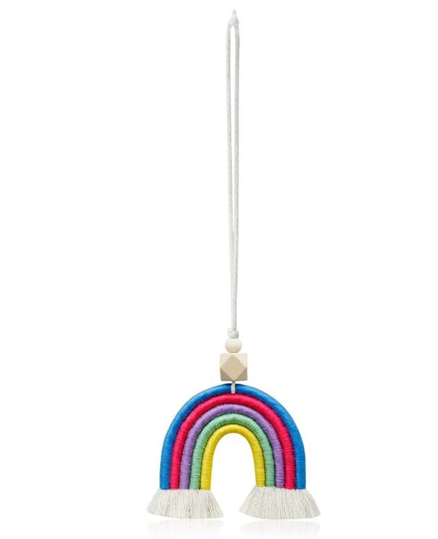 Handmade Boho Macrame Rainbow Car Charm for Rear View Mirror | Rainbow Accessories | Pride Car Ornament | Car Decor | New Car Gift