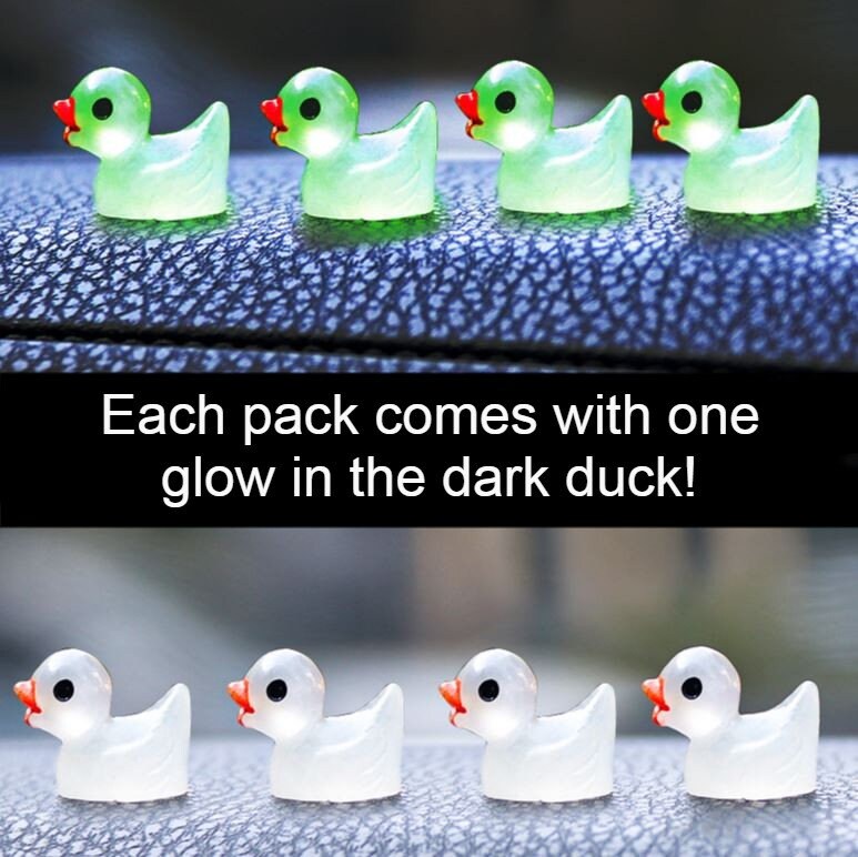 Set of 8 Cute Mini Ducks Car Dashboard Accessory | Little Duck Car Ornament | Unique Car Accessory Gift | Car Charm | New Car Gift