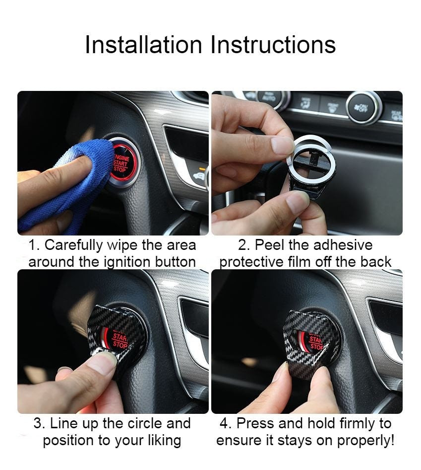 Lambo Fighter Jet Style Flip Up Ignition Cover | Start Stop Button Cover | Unique Car Modifications | Car Guy Gift | New Car Gift