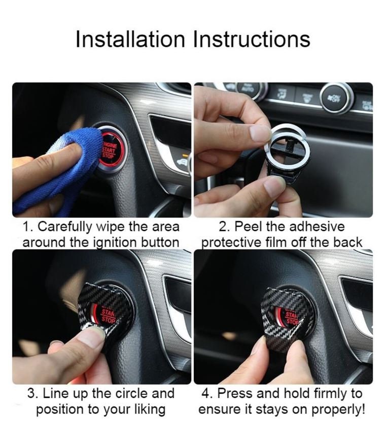 Panther Action Hero Style Flip Up Ignition Cover | Start Stop Button Cover | Unique Car Modifications | Car Guy Gift | New Car Gift