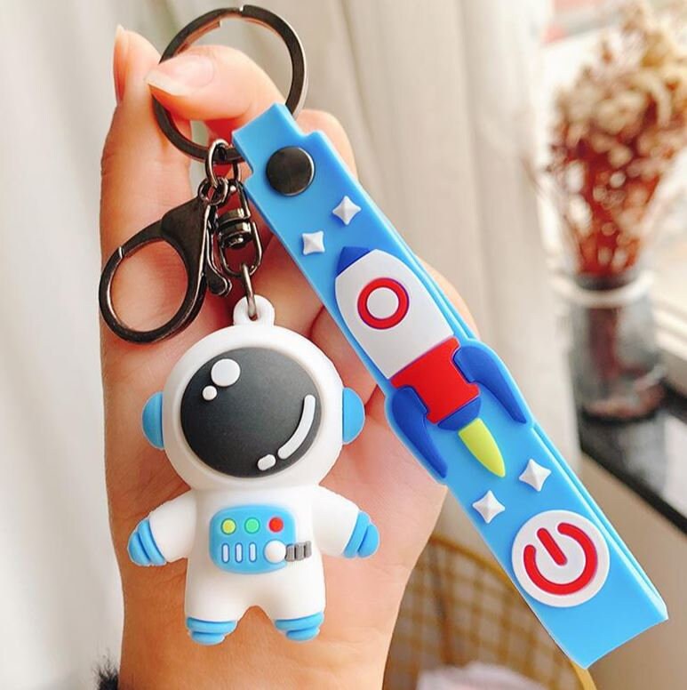 Cute Cartoon K-POP Astronaut Keychain Lanyard | KPOP Accessory | Unique Car Accessory Gift | Car Charm | New Car Gift